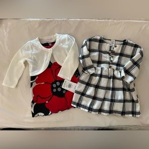 Lot of 3 Girls Dress Pieces - Sz 12 and 12-18 Month